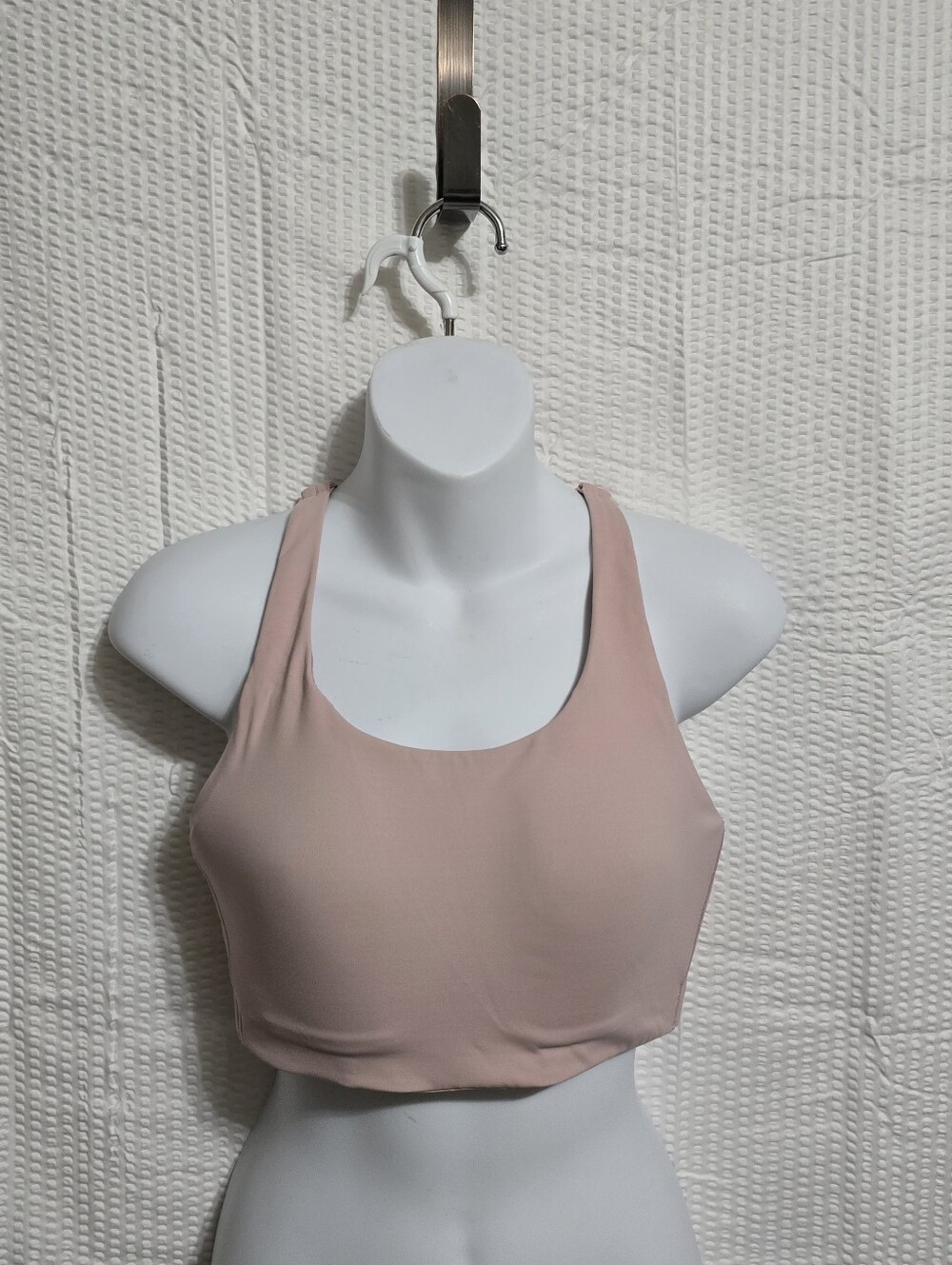 lululemon Energy Bra High Support 36C Pink Mauve Crossback Sports Bra